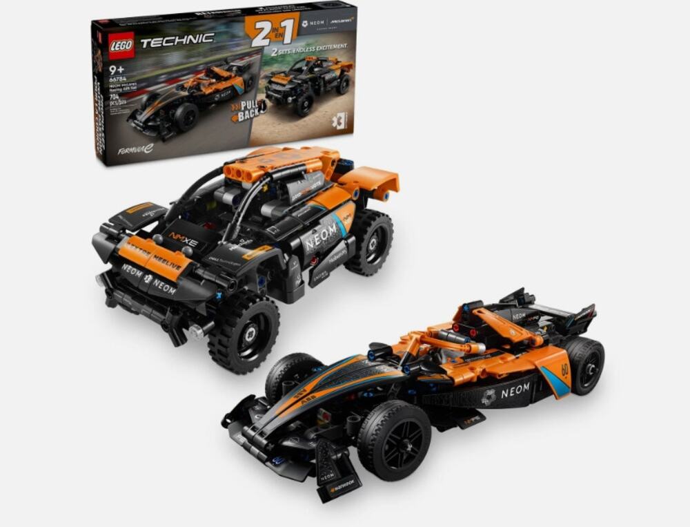 LEGO 66784 Technic NEOM McLaren Racing Gift Set 704 Pc Two Pull-Back Race NWT